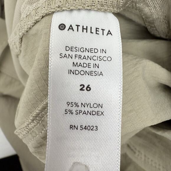 Athleta Trekkie Utility‎ Cargo Pants Plus Size 26 Beige Hiking Outdoor Gorpcore - Picture 14 of 16